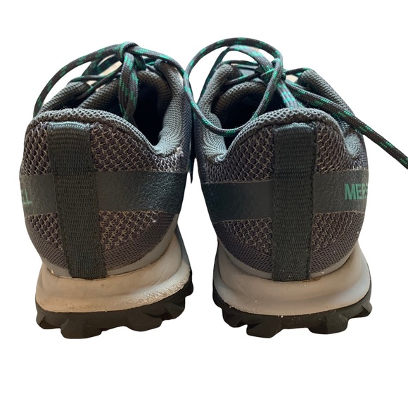 MERRELL Fiery Gore Tex Trail Running Shoes / Sneakers in Gray & Green 8 - Picture 8 of 13